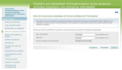 Accéder à Mon bureau au Registraire des entreprises.